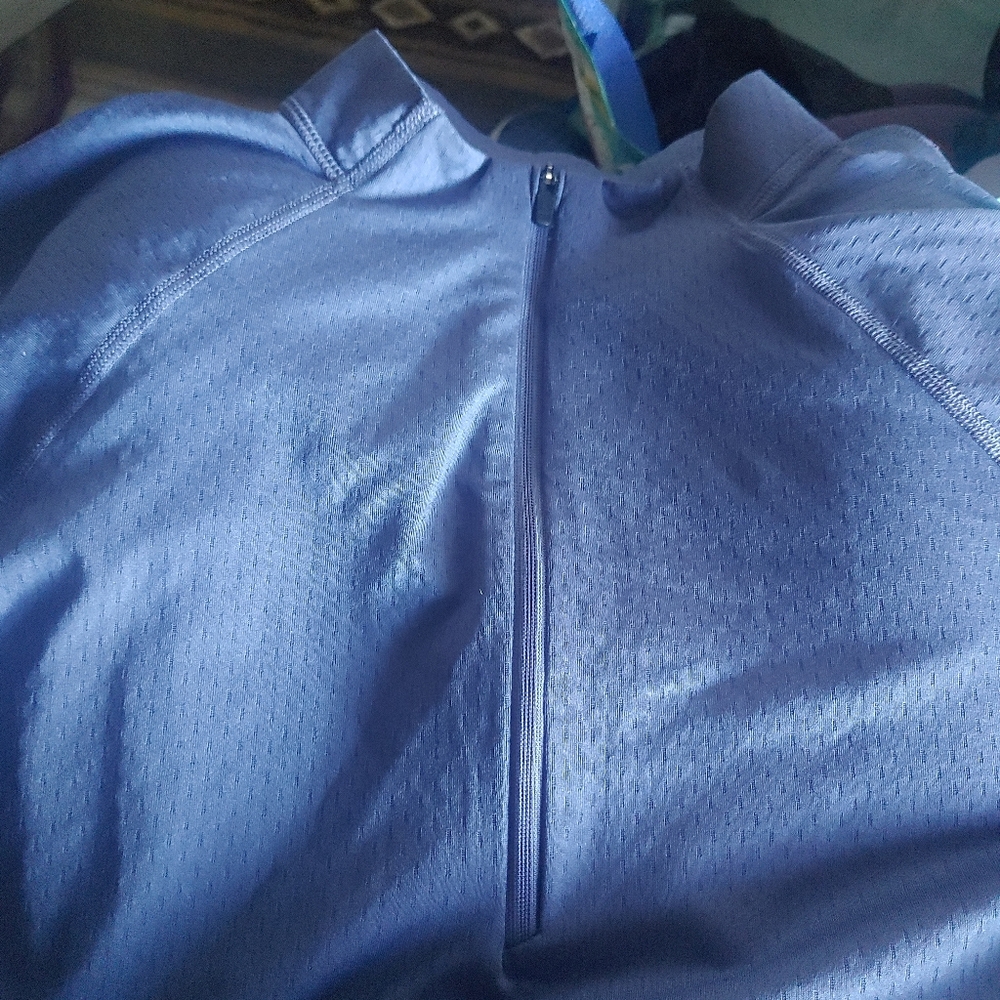 REI Co-op Women’s Lightweight Base Layer Half-Zip Top Blue 154849 Size Small
